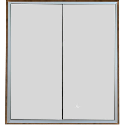 Just Taps Plus Luca Recessed Mirror Cabinet with Trim 600 x 700