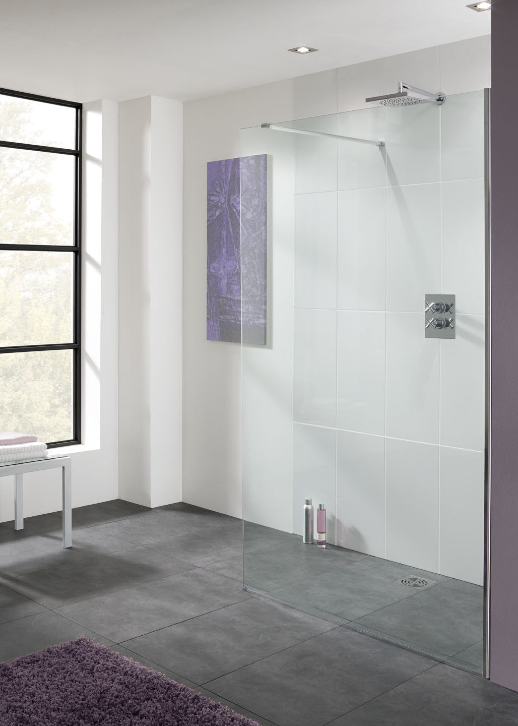 Lakes Cannes 800 x 2000mm Wetroom Shower Panel 10mm