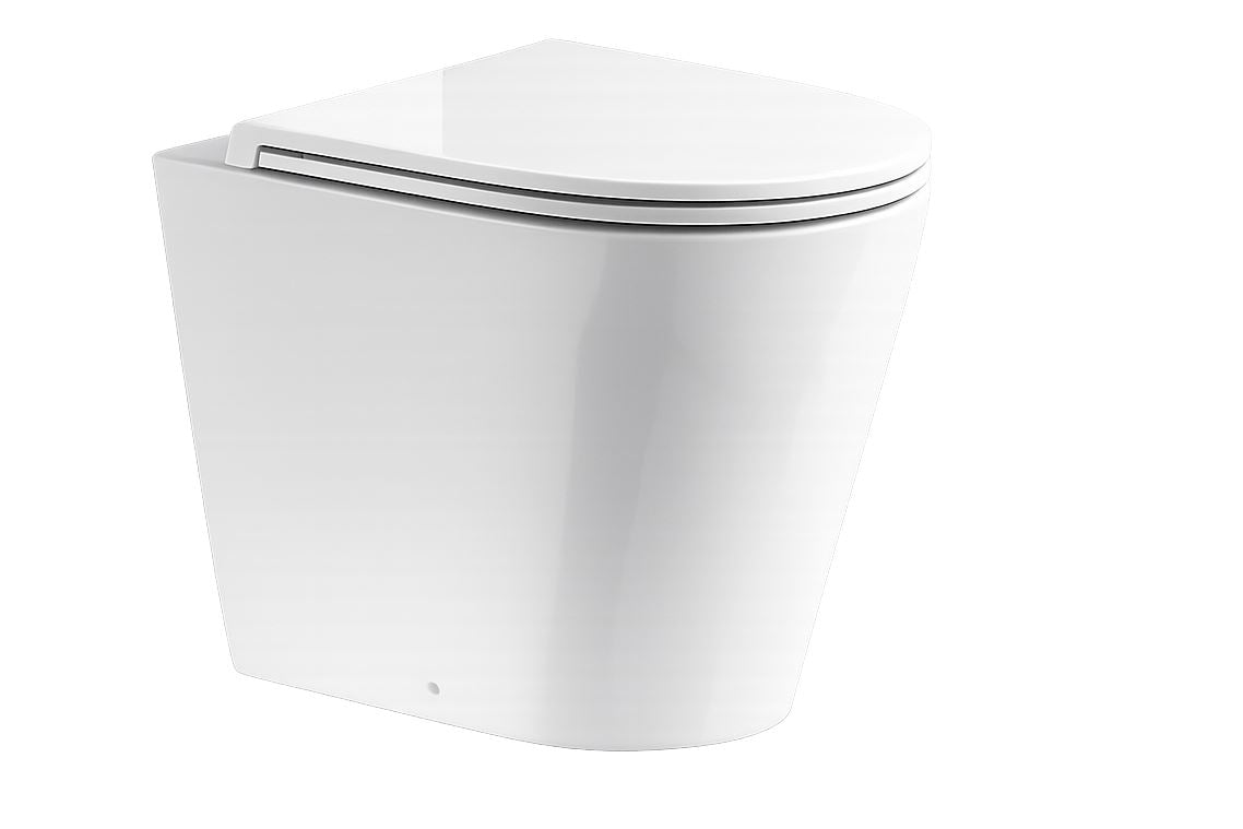 Luxe 520 Rimless Back to Wall Toilet with Soft Close Seat