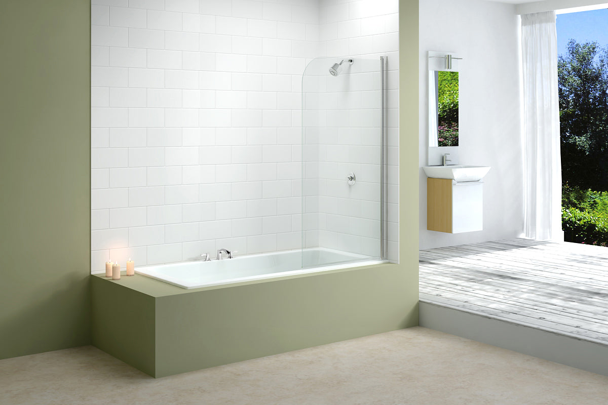 Merlyn Single Curved Bath Shower Screen
