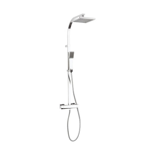 Crosswater Planet Multifunction Thermostatic Shower Valve with Fixed Head & Single Mode Shower Kit