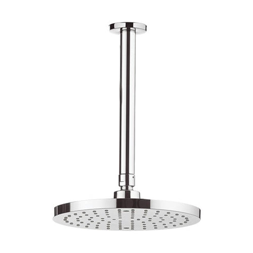 Crosswater Fusion Round Fixed Head with 200mm Ceiling Arm