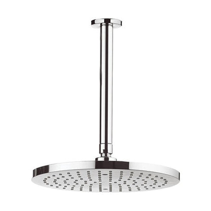 Crosswater Fusion Round Fixed Head with 200mm Ceiling Arm