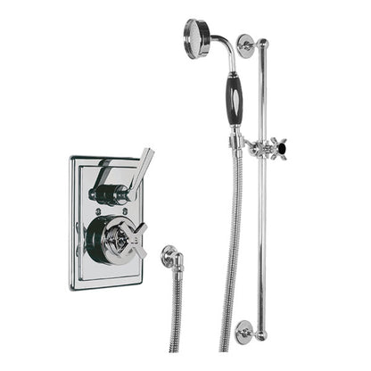 Lefroy Brooks Mackintosh Shower Valve & Slide Rail Shower Kit - Chrome