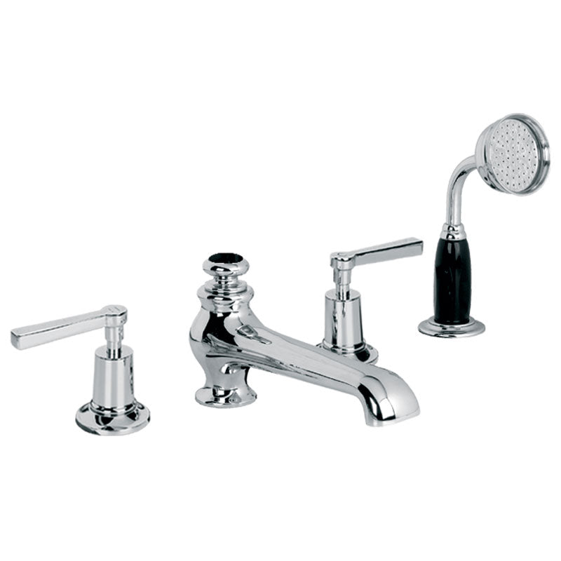 Lefroy Brooks Mackintosh Lever 4 Hole Bath Set with Diverter & Handshower (choose finish)
