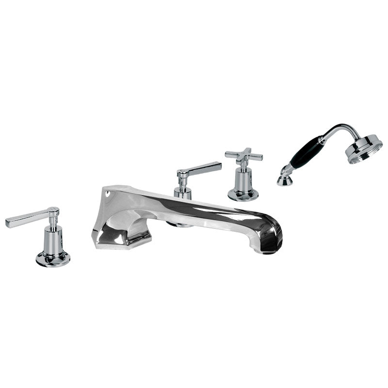 Lefroy Brooks Mackintosh Lever 5 Hole Bath Set with Diverter & Handshower - (choose finish)