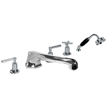 Lefroy Brooks Mackintosh Lever 5 Hole Bath Set with Diverter & Handshower - (choose finish)
