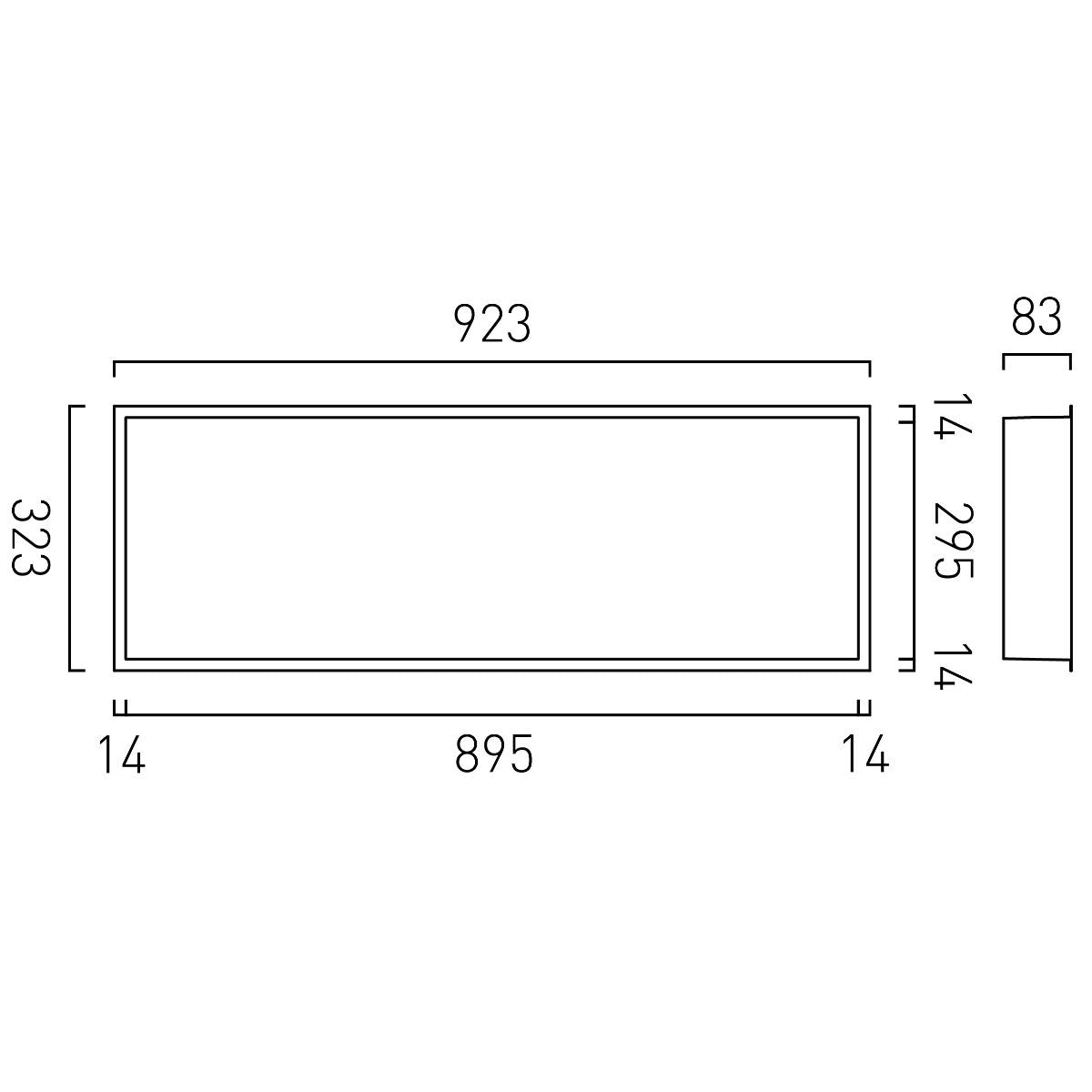 Vado Recessed Wall Niche 923mm x 323mm