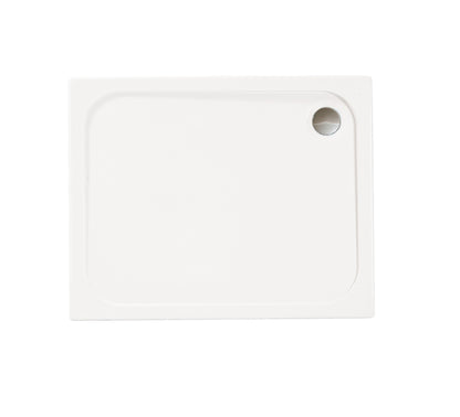 Merlyn MStone 1400 x 800mm Rectangular Shower Tray Including Chrome Fast Flow Waste