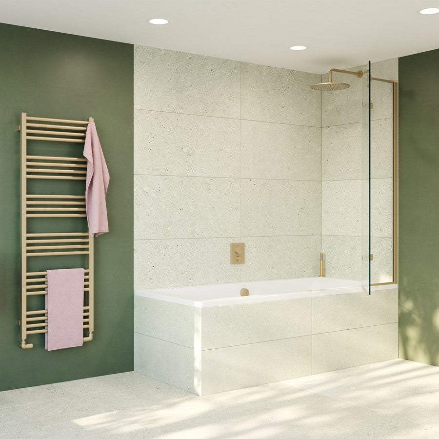 Crosswater Optix 10 90° Hinged with Inline Panel