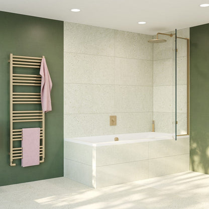 Crosswater Optix 10 90° Hinged with Inline Panel
