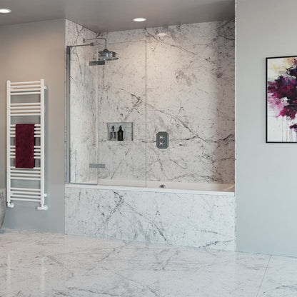 Crosswater Optix 10 90° Hinged with Inline Panel