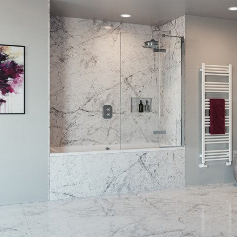 Crosswater Optix 10 90° Hinged with Inline Panel