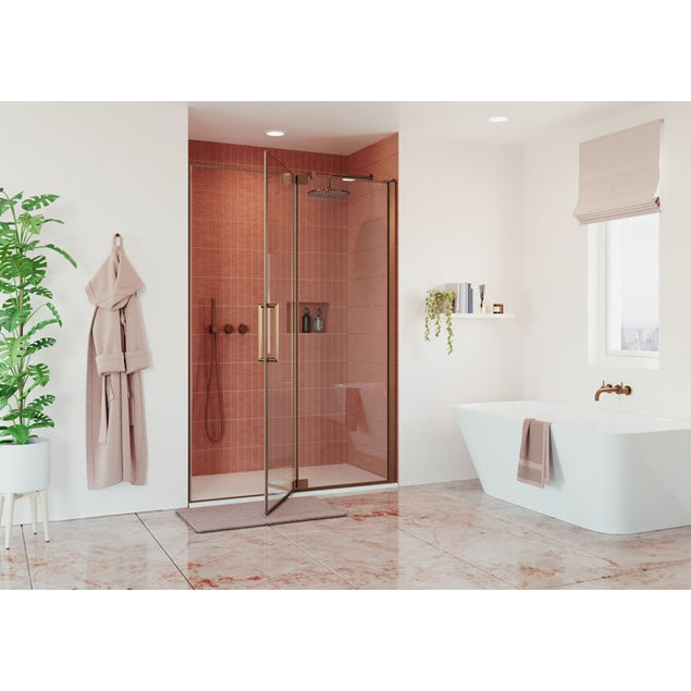 Optix 10 Pivot Door with Inline Panel 1000mm
