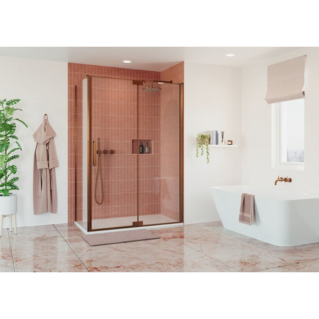 Crosswater Optix OXPDVC0800 10 Pivot Door with Inline Panel