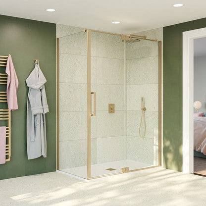 Crosswater Optix OXPDVC0800 10 Pivot Door with Inline Panel