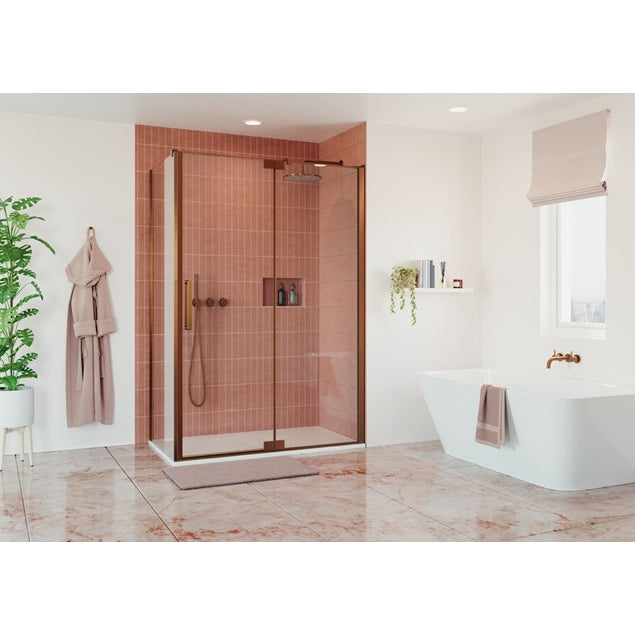 Optix 10 800mm Bronze Side Panel w/ 10mm Clear Glass