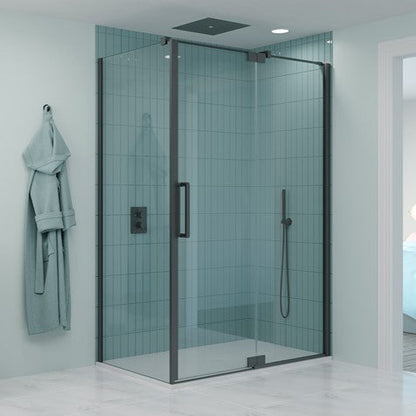 Crosswater Optix OXPDVC0800 10 Pivot Door with Inline Panel
