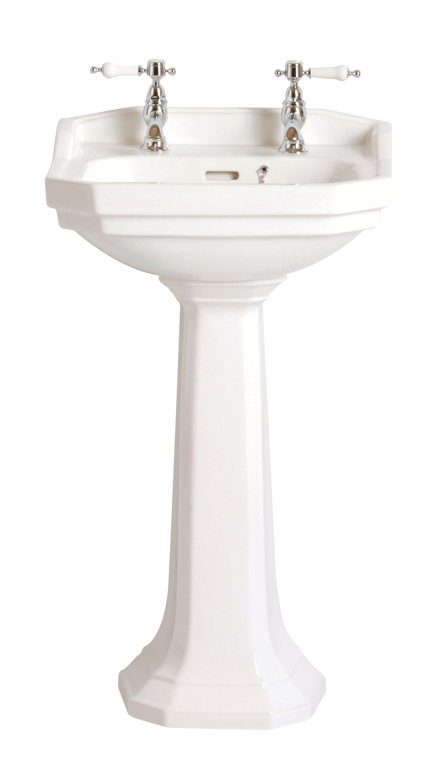 Heritage Granley Cloakroom Basin  2 Tap Holes 495 x 385