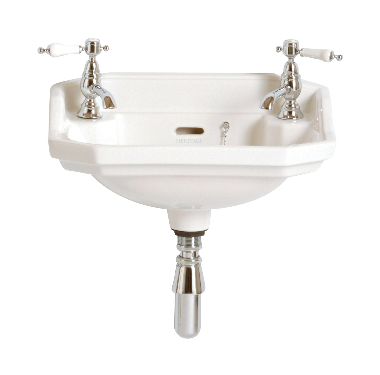 Heritage Granley 475 x 290 Baby Basin w/ 2 Tap hole only