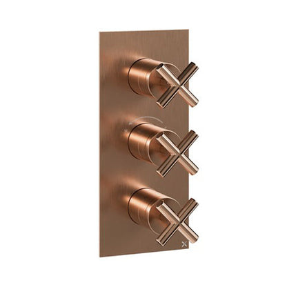 Crosswater MPRO Crosshead 3 Outlet 3 Handle Shower Valve