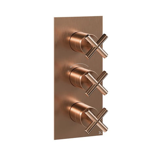 Crosswater MPRO Crosshead 2 Outlet 3 Handle Shower Valve