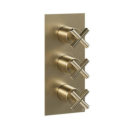 Crosswater MPRO Crosshead 2 Outlet 3 Handle Shower Valve