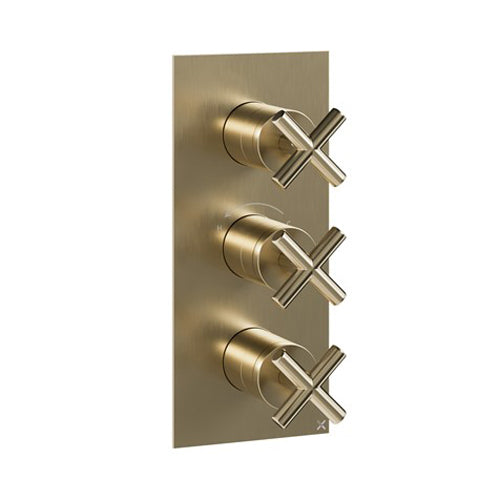 Crosswater MPRO Crosshead 3 Outlet 3 Handle Shower Valve