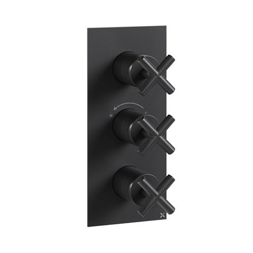 Crosswater MPRO Crosshead 2 Outlet 3 Handle Shower Valve