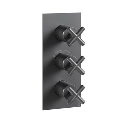 Crosswater MPRO Crosshead 3 Outlet 3 Handle Shower Valve