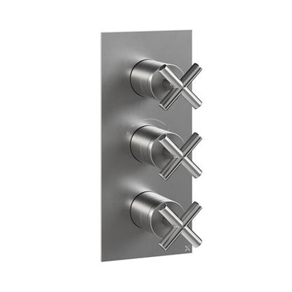 Crosswater MPRO Crosshead 3 Outlet 3 Handle Shower Valve