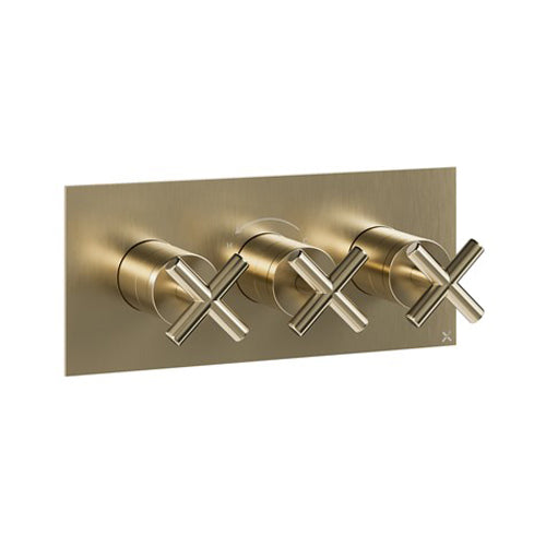 Crosswater MPRO Crosshead 2 Outlet 3 Handle Shower Valve