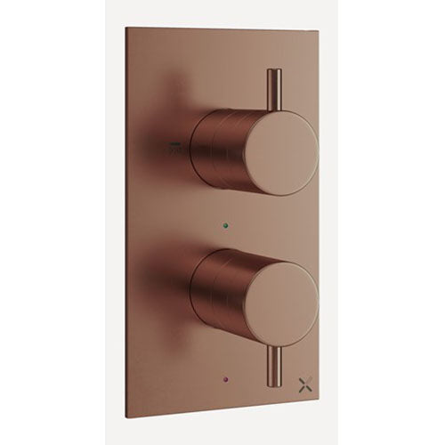 Crosswater MPRO 2 Outlet 2 Handle Concealed Thermostatic Shower Valve