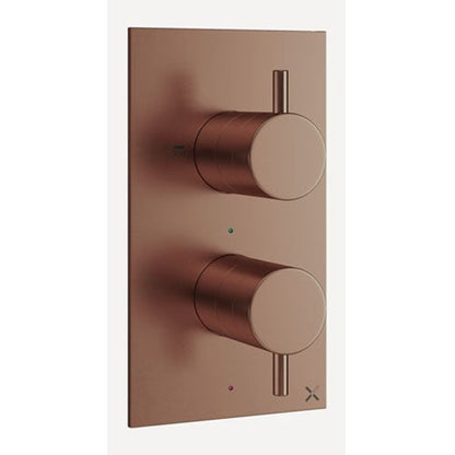 Crosswater MPRO 2 Outlet 2 Handle Concealed Thermostatic Shower Valve
