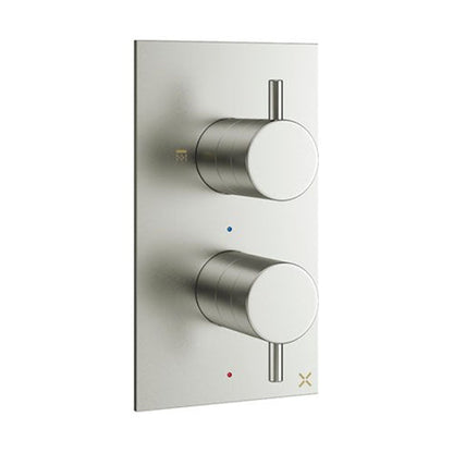 Crosswater MPRO 2 Outlet 2 Handle Concealed Thermostatic Shower Valve
