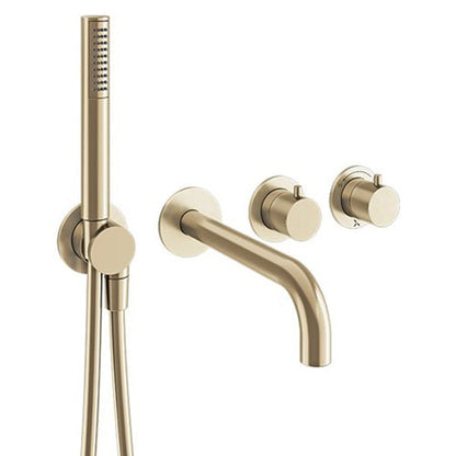 Crosswater MPRO Module 2 Outlet 2 Handle Shower Valve, Bath Spout & Handset
