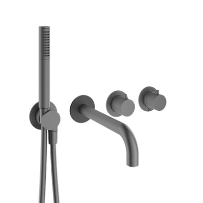 Crosswater MPRO Module 2 Outlet 2 Handle Shower Valve, Bath Spout & Handset