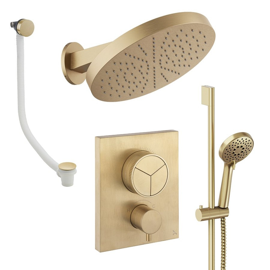 Crosswater Push Shower Set 10