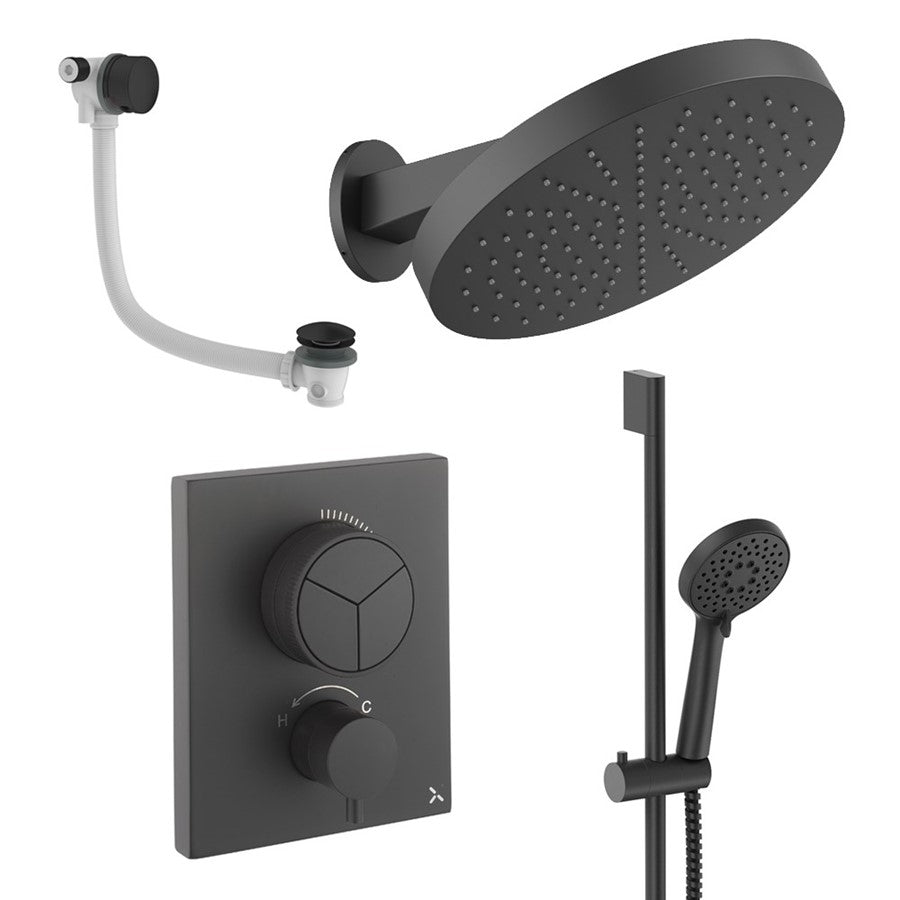 Crosswater Push Shower Set 10