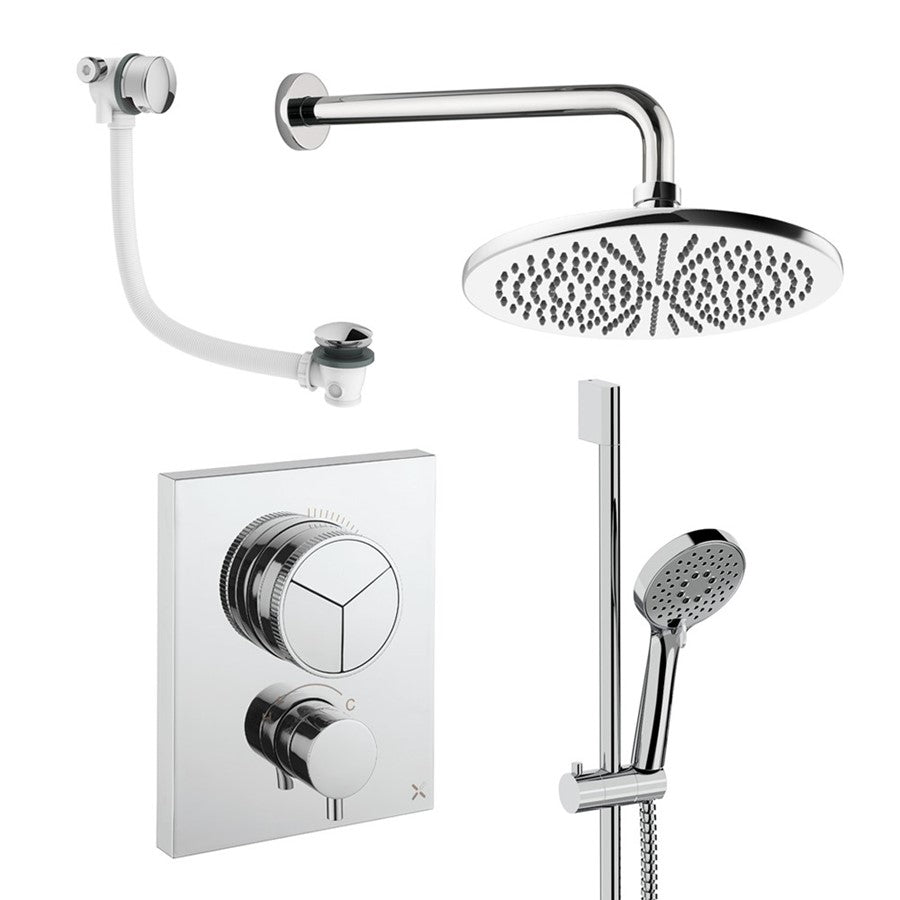 Crosswater Push Shower Set 8