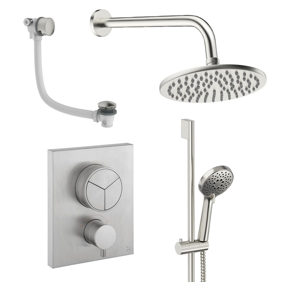 Crosswater Push Shower Set 8