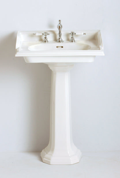 Heritage Dorchester 625 x 490 White Square Basin Only, 3 Tap Holes