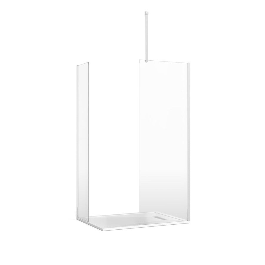 Crosswater Gallery 8 Corner with End Panel (Ceiling Bracing Bar)