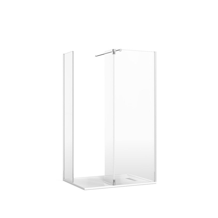 Crosswater Gallery 8 Corner with Hinged Deflector (Wall Bracing Bar)