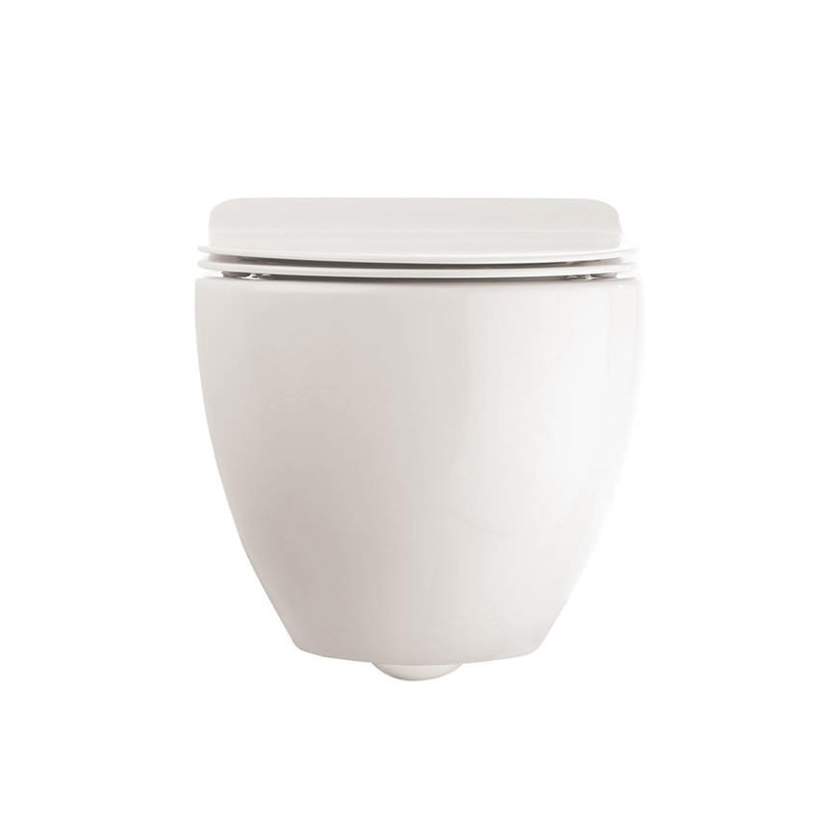 Crosswater GL6116CW Glide II White Wall Hung Rimless WC And Soft Close Seat