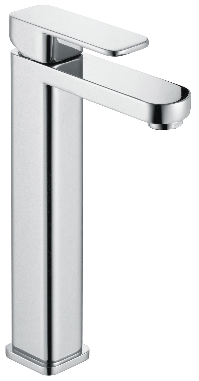 R Series Chrome Tall Monobloc Basin Mixer w/ Basin Waste