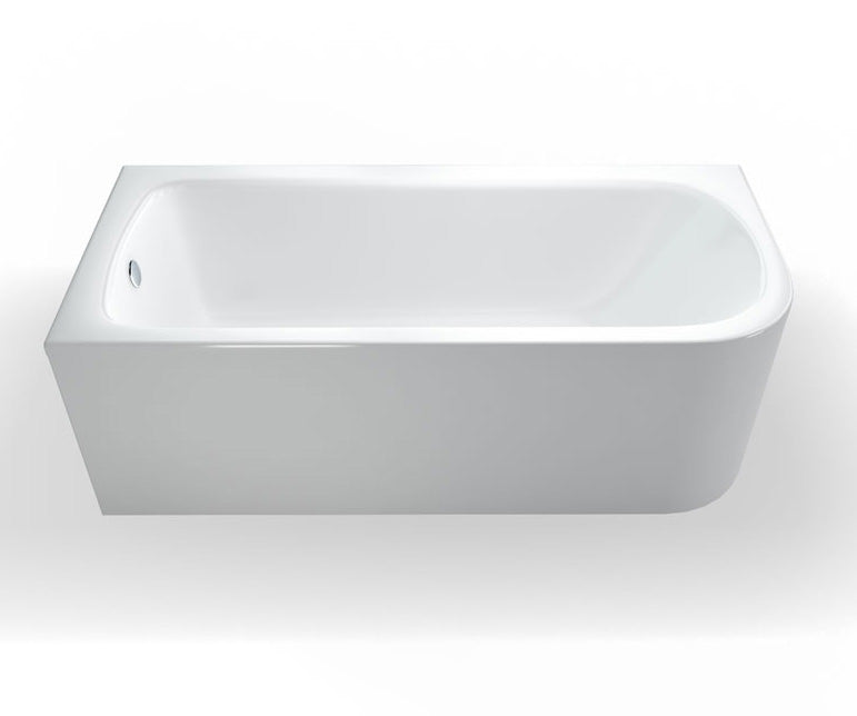 ClearGreen Virde Offset Bath 1700 x 750mm Left hand - White