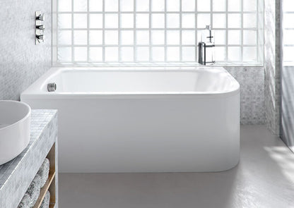 ClearGreen Virde Offset Bath 1700 x 750mm Left hand - White