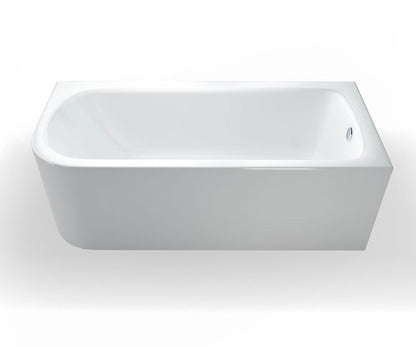ClearGreen Virde Offset Bath 1700 x 750mm Right hand - White
