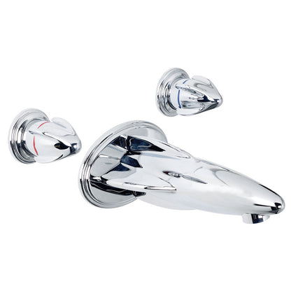 Lefroy Brooks Belle Aire Wall Mounted 3 Hole Bath Filler (choose finish)